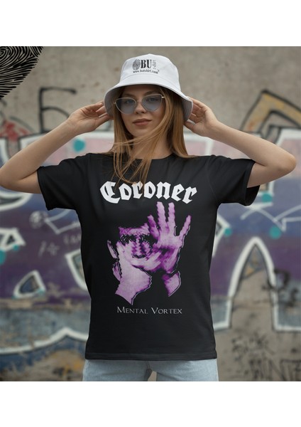 'coroner – Mental Vortex‘ Baskılı 'regular-Fit' Unisex Tişört fiyatları