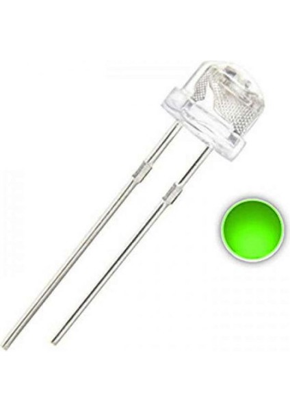 Yeşil Mantar LED 4.8mm 25 Adet