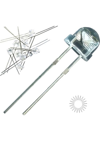 Yeşil Mantar LED 4.8mm 25 Adet
