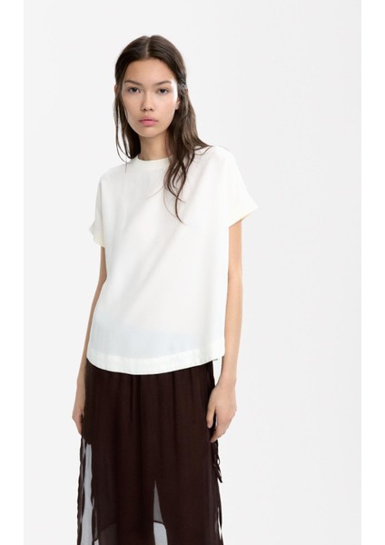 Fitilli Yaka T-Shirt fiyatları