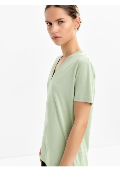 V-Yaka Basic T-Shirt modelleri