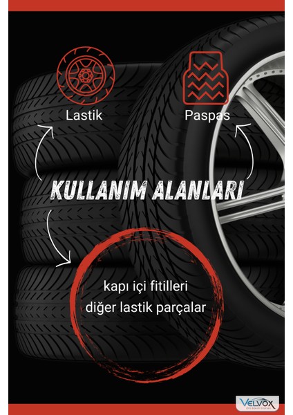 Lastik Parlatma Jeli 5 Lt (YOĞUN KIVAM) + 500 ml ve Sünger Hediye, Lastik Parlatıcı, Lastik Temizleme