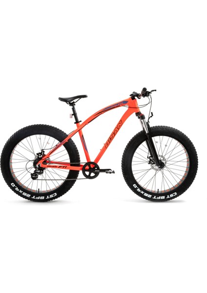 savage ft1 fat bike neon turucu 26 jant altus 1x8 vites kadro 18-46cm blc