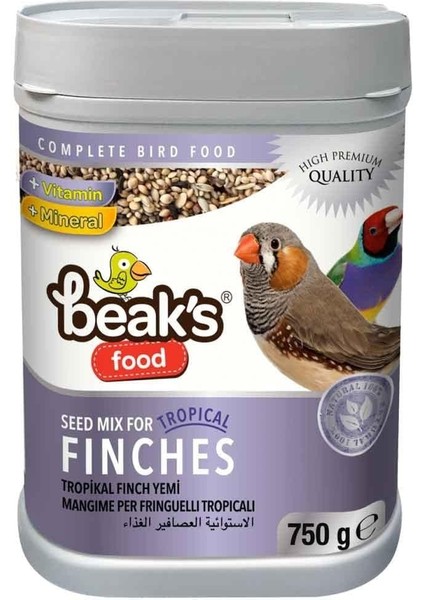 Beaks Tropikal Golden Finch Hint Bülbülü Yemi 750 gr fiyatları