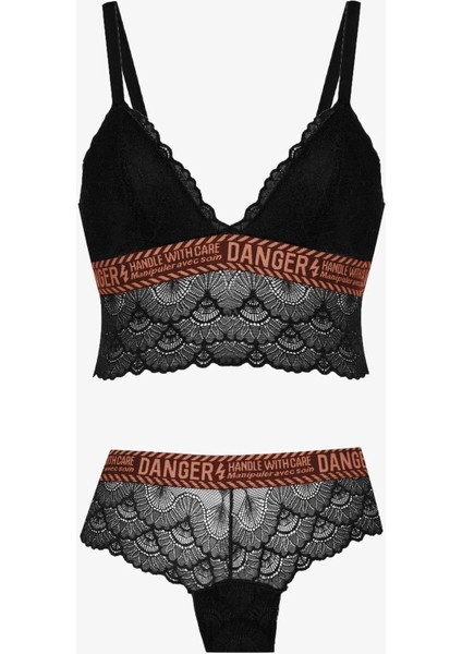 Koza Danger Yazılı Süngerli Bralet Takım - 80227