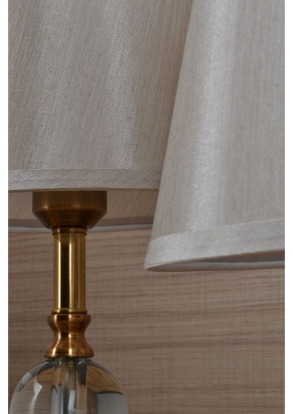 Elementer Bronz Çift Abajur