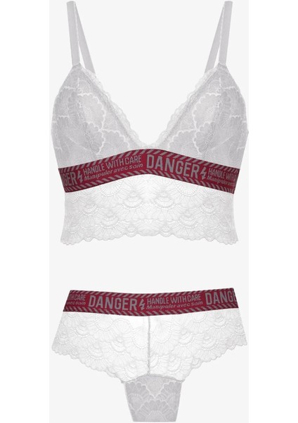 Koza Danger Yazılı Süngerli Bralet Takım - 80227
