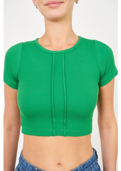 Çizgi Detaylı Kaşkorse Crop fiyatları