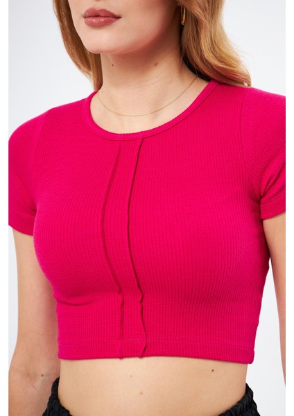 Çizgi Detaylı Kaşkorse Crop fiyatları