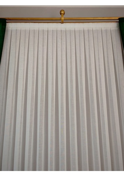 Bambu Foldet Keten Tül Perde 1'3 Sık Pileli fiyatları