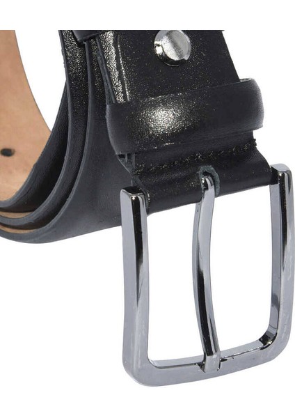 Siyah Çocuk Boy Deri Düz Model 3 Cm. Tokalı Klasik Kemer 200-G modelleri
