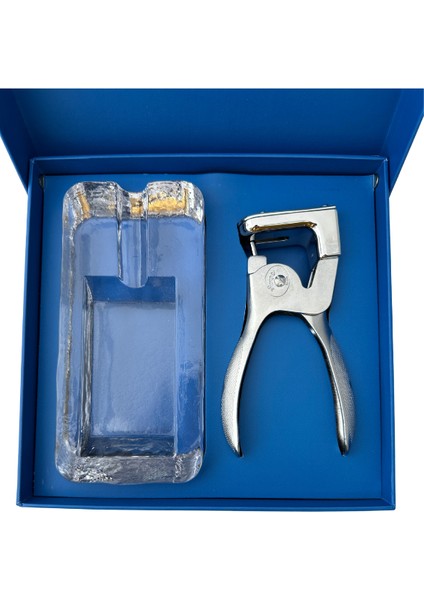 Küllük Kesici Gümüş Ikili Puro Set