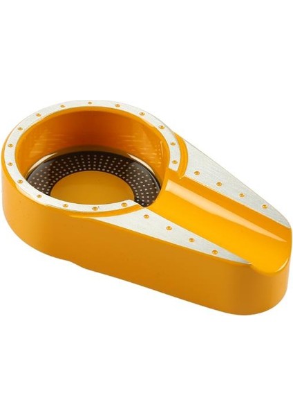 Pq Sarı-Gümüş Porselen Tekli Puro Küllüğü