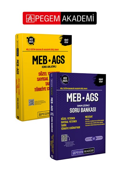 2025 Meb-Ags Konu Anlatımlı Sözel Sayısal Yetenek