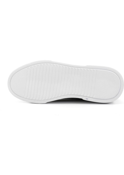 Erkek Siyah Bağcıklı Hakiki Deri Sneaker fırsatları