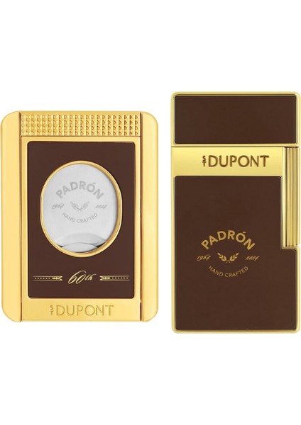 Padron Kahverengi Çakmak Küllük Ikili Puro Seti