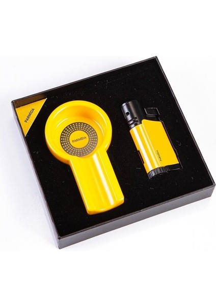 Çakmak Küllük Ikili Sarı Puro Seti fiyatları