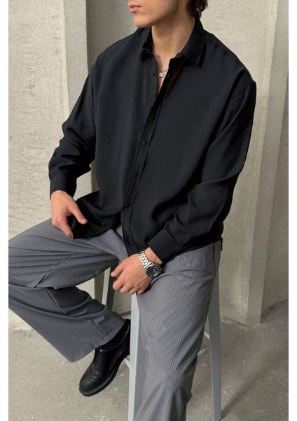 Erkek Oversize Modal Gömlek