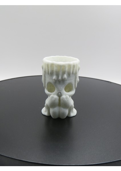 Hayalet Figürlü Tealight Mumluk – Korku Temalı Dekoratif Mumluk + Mum Dahil