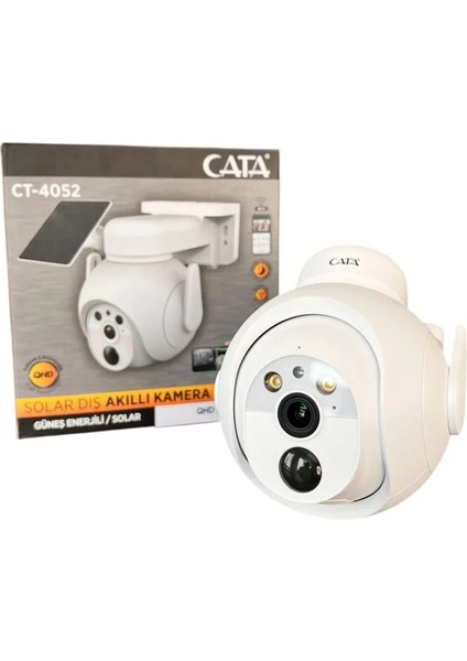 Teknikerelektrik CATACT-4052 Solar Dış Akıllı Kamera Qhd 1269 P