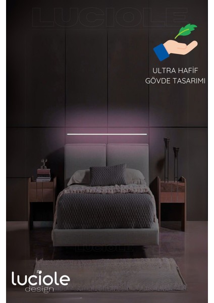 Rgb LED Abajur Aplik Gece Lambası Lambader Renkli Uzaktan Kumandalı Işık - Ledtube5