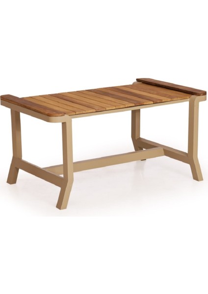 Adde Alüminyum Oturma Grubu Bahçe Balkon Koltuk Takımı Krem 3+1+1+Masa fırsatları