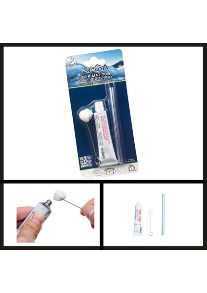 Nidage Şişme Bot ve Havuzlar için Onarım Kiti - Renk Seçenekleriyle Bot Tamir Seti