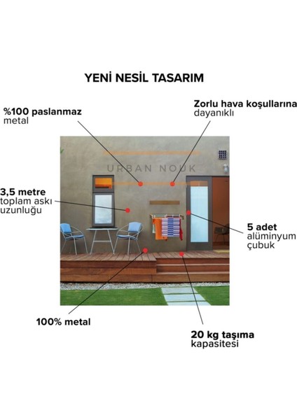 Luxedry Duvara Monte Estetik ve Pratik Dayanıklı Metal Malzemeli Çamaşırlık - (ANTRASİT-70CM)