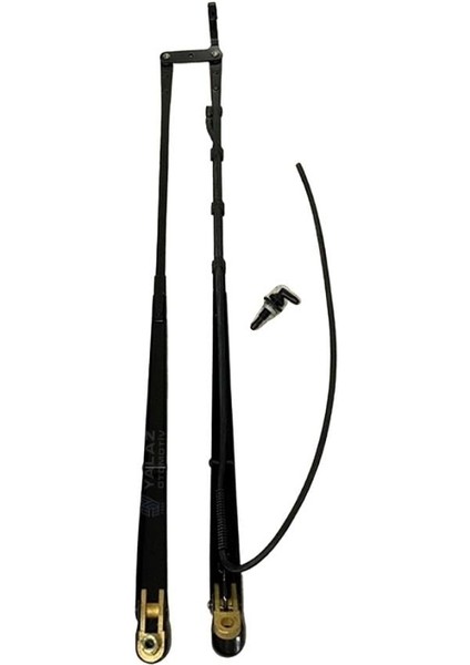 Silecek Kolu Çiftli Ana Kol+Yardımcı Kol Grubu (Kancalı-Braketli-Fıskiyeli) (Konik Freze) 600 mm