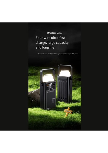 Ensiga 50.000 Mah Ultra Güçlü Powerbank LED Aydınlatmalı Taşıma Askı Hızlı Şarj 22,5W fırsatları
