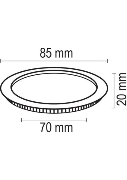 3W Slim Kasa LED Panel Armatür Beyaz Işık FL-2038-B indirimleri