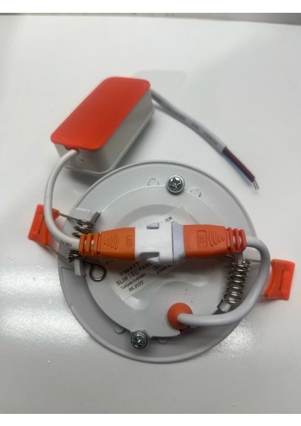 3W Slim Kasa LED Panel Armatür Beyaz Işık FL-2038-B