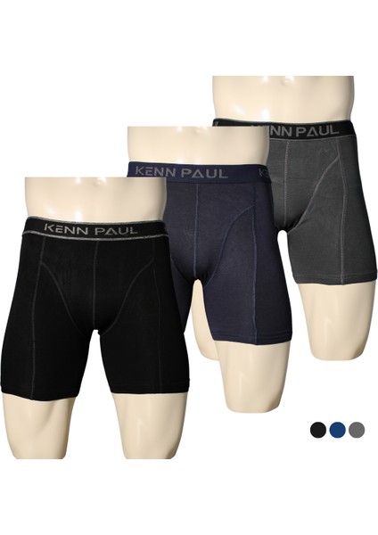 Bambu Uzun Paçalı Sporcu Boxer - Füme, Nefes Alır, Konforlu