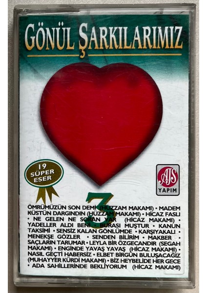 Gönül Şarkılarımız 3 Kaset (Orjinal Dönem Baskı)