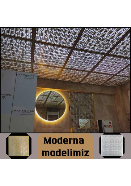 Dekoratif Asma Tavan Paneli Moderna Modeli 60 x 60 cm