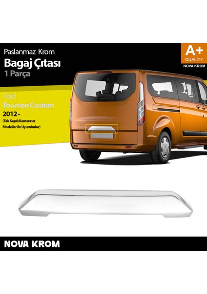 Ford Tourneo Custom Krom Bagaj Çıtası 2012-2023 (Kamerasız)