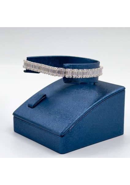 Baget Taşlı Su Yolu Gümüş Bileklik fiyatları