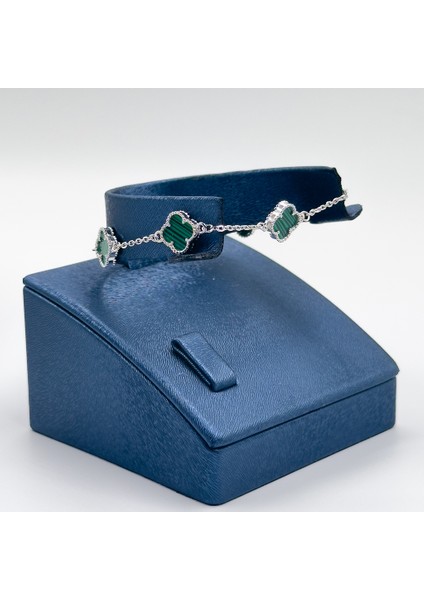 Malachite Taşlı Van Cleef Gümüş Bileklik fırsatları