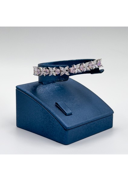 Pırlanta Montür Yonca Su Yolu Gümüş Bileklik fiyatları