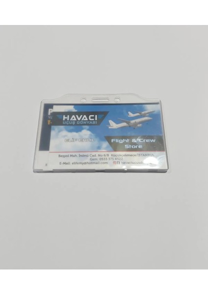 Buzlu Akrilik Yatay Kart Kabı Kartlık 2 adet