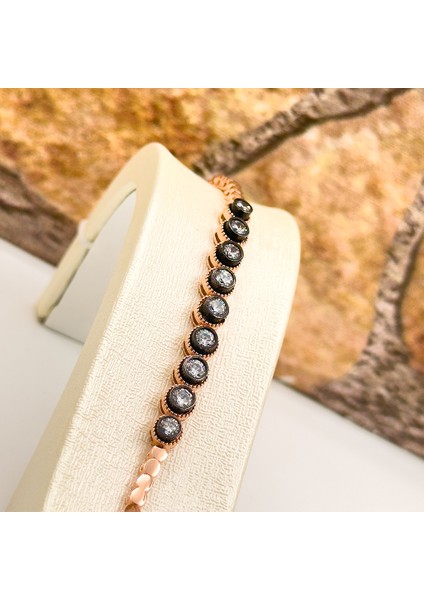 Rosegold Elmas Montür Su Yolu Gümüş Bileklik fırsatları