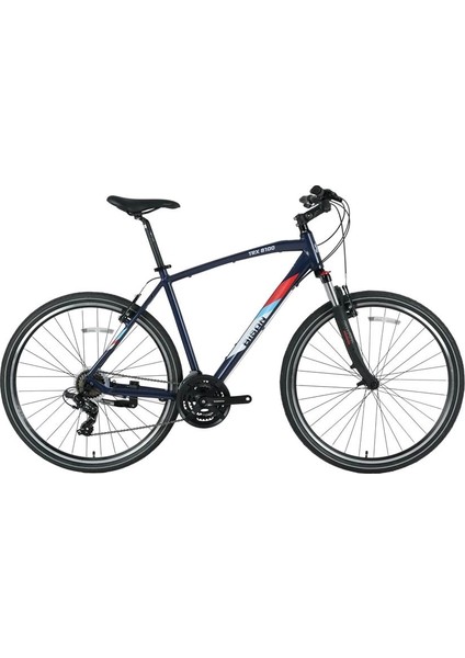 Trx 8100-23 Erkek Şehir Bisikleti 50CM V 28 Jant 21 Vites Lacivert Yeşil Beyaz