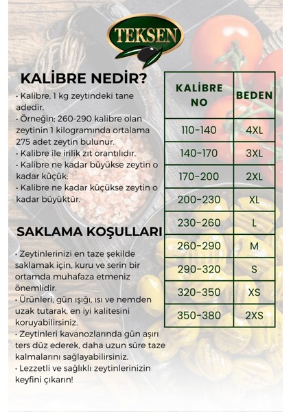 TEKSEN Izgara Yeşil Zeytin Cam Kavanoz-1000G