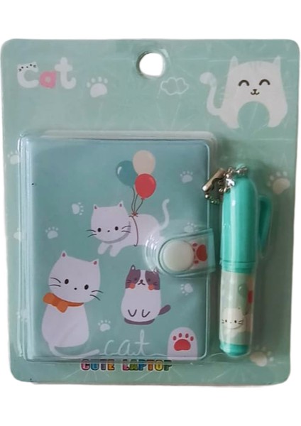 Kalemli Podifik Mini Defter - 3'lü Set - Kedi Figürlü