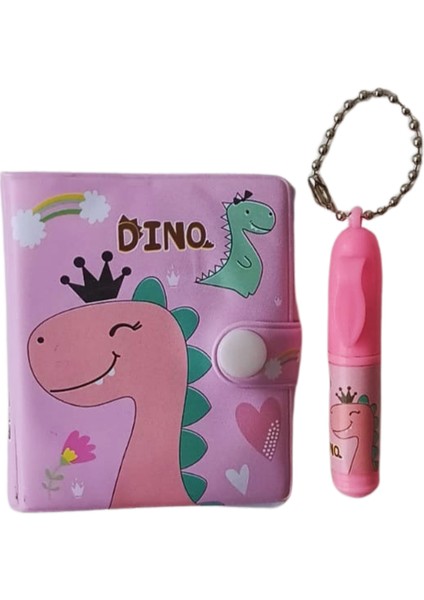 Kalemli Podifik Mini Defter - 3'lü Set - Dinazor Figürlü