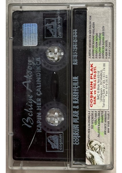 Behiye Aksoy Kapın Her Çalındıkça Kaset (Orjnal Dönem Baskı Kaset) fiyatları