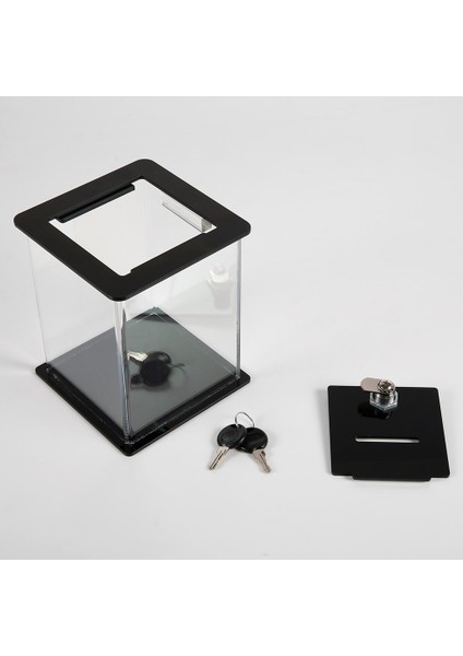 Kilitli Tip Box (Bahşiş Kutusu 15cm x 15cm x 17cm)
