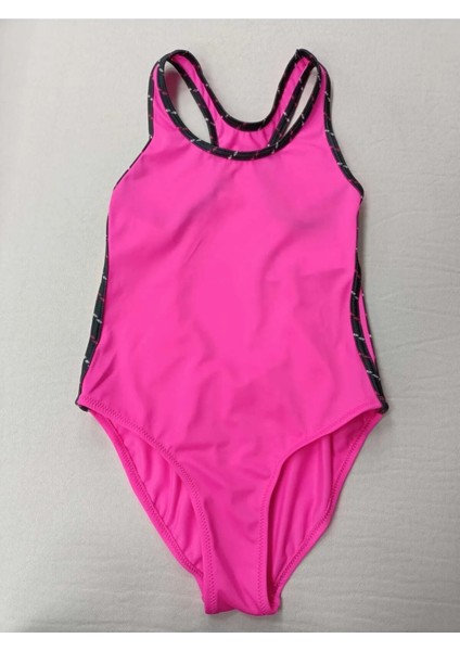 Düz Renk Kız Çocuk Yüzücü Mayo