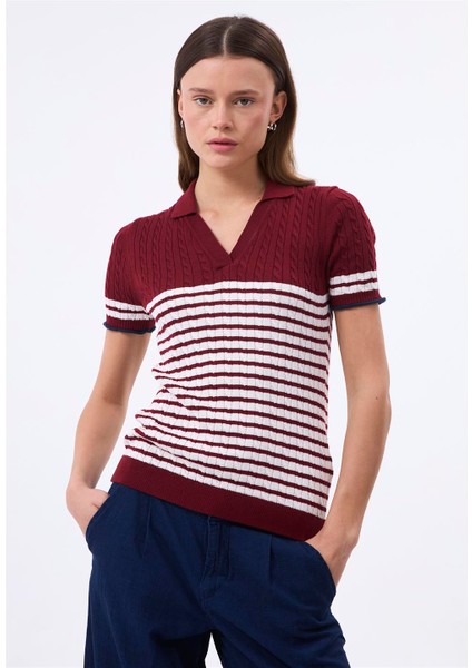 Kadın Kısa Kollu Polo T-Shirt