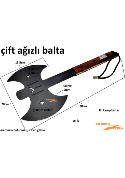 Çift Ağızlı Kamp Baltası Keskin Kamp Baltası Safari Kayı Baltası Iyi fiyatları
